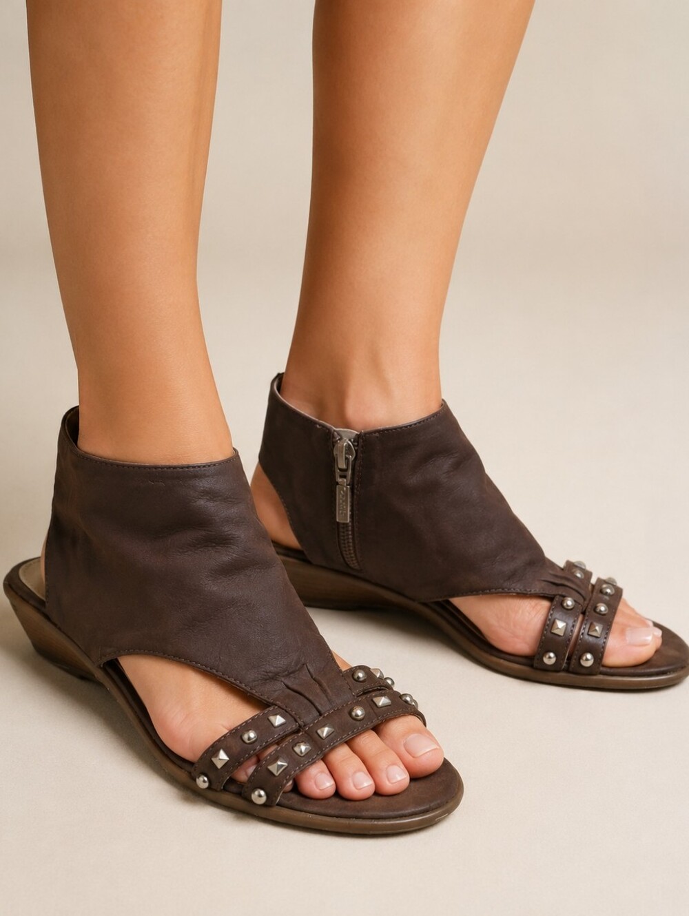 Geox Respira Studded Suede Sandals (size 8.5)